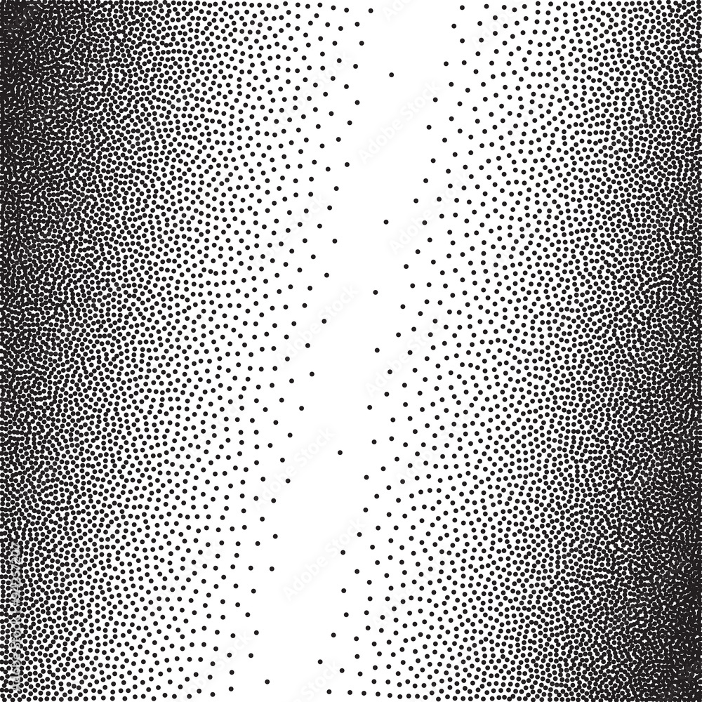 Poster Stochastic raster halftone gradient print