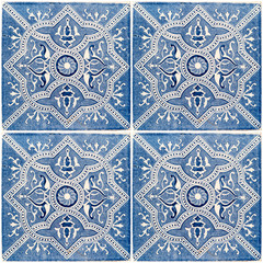 Traditional Portuguese glazed tiles