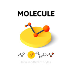 Molecule icon in different style