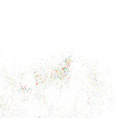 Colorful explosion of confetti. Grainy abstract  colorful texture on a white background. Design element. Vector illustration,eps 10.