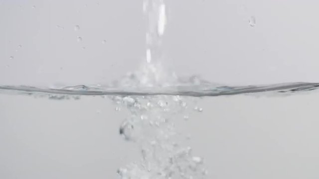 water pouring in a slow motion