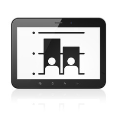 Political concept: Tablet Computer with Election on display