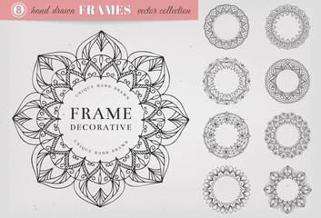 Decorative, Hand Drawn, Frames