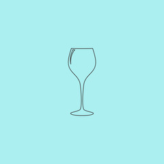 elegant wine glass