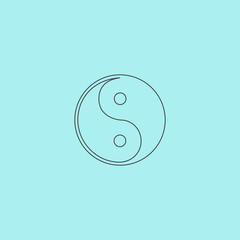 Ying-yang icon of harmony and balance