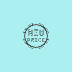New Price Icon, Badge, Label or Sticker