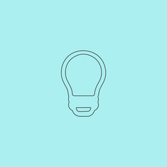 Led lamp, vector bulb, isolated