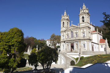 Fototapeta na wymiar Church of Bom Jesus do Monte, Braga, north of Portugal