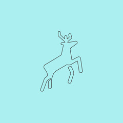 Deer icon vector
