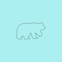 Bear symbol - vector illustration
