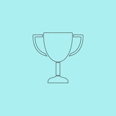 illustration of business and finance icon trophy