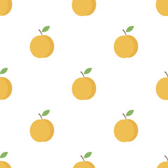 Seamless pattern with apricots