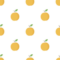 Seamless pattern with apricots