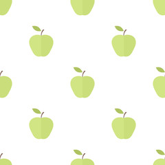 Seamless pattern with apples