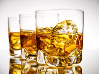 Three whiskeys