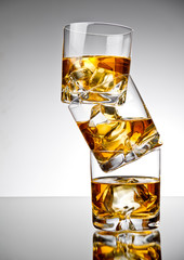 Three whiskeys