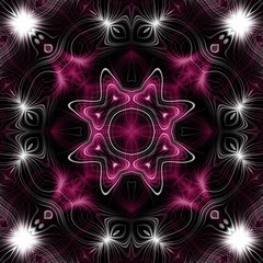 Abstract magic glow - decorative pattern and shape