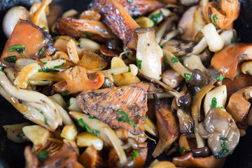 Sauteed wild mushrooms