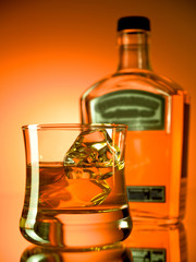 Amber whiskey