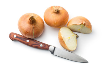 halved fresh onion