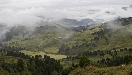 Panorama von der Seiser Alm