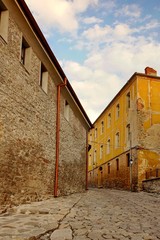 Plovdiv, Bulgaria. View On The Old Town Walk Street