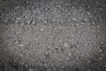 Close-up asphalt at the road under construction.