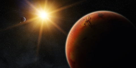 View of planet Mars © sdecoret