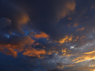 夜明けの空　雲