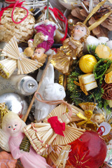 Christmas decorations cherubs flea market