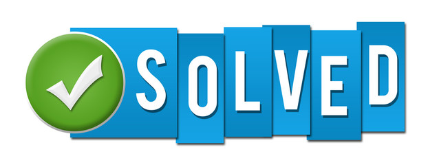 Solved Blue Stripes Tick Button 