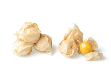 golden berry on white