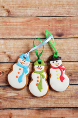 christmas cookies on  boards