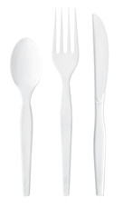 Plastic Cutlery set with Fork, Knife and Spoon