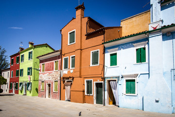 Fototapeta na wymiar Burano - case colorate