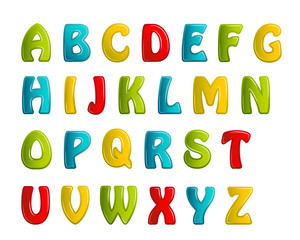 colors shiny letters holiday fonts