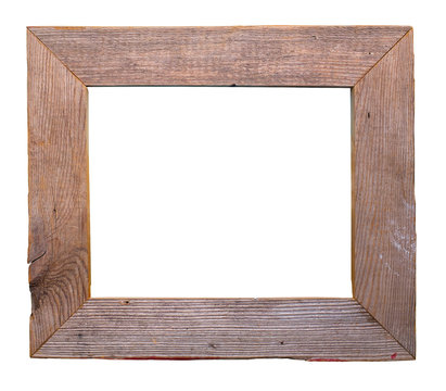 empty old barn wood frame