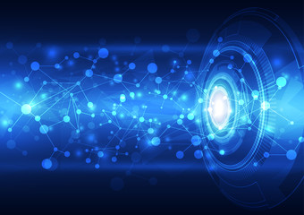 abstract vector technology background, illustration