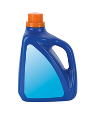 Plastic detergent bottle