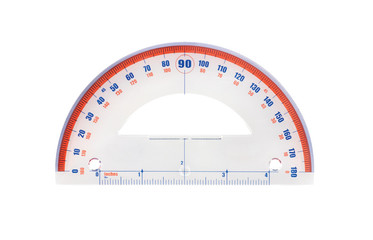 protractor isolated on white background