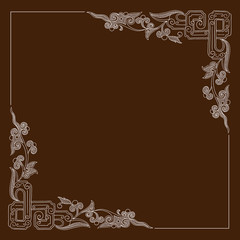 Vector vintage border frame