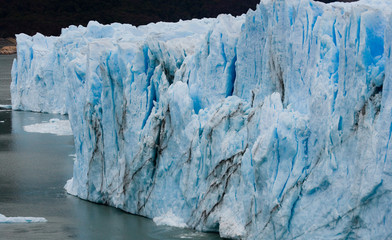 General view of the Perito Moreno Glacier. Argentina. Landscape. An excellent illustration.