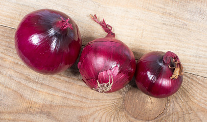 Red onion - closeup.