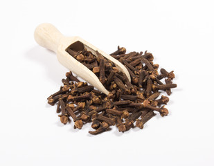 Cloves isolated on white background.