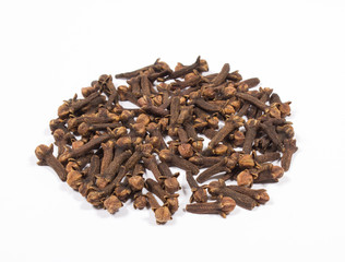 Cloves isolated on white background.