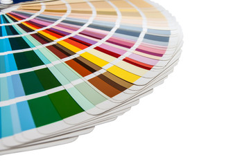 Color palette ( pantone ) on white background