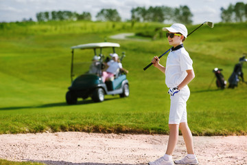 Fototapeta premium Kids golf competition