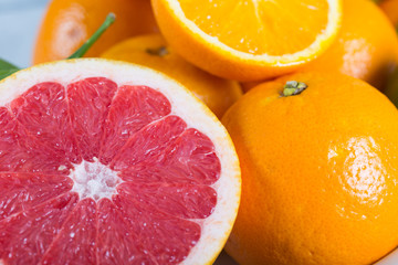 Fototapeta na wymiar Assorted citrus