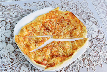 Khachapuri with cheese - Georgian national dish