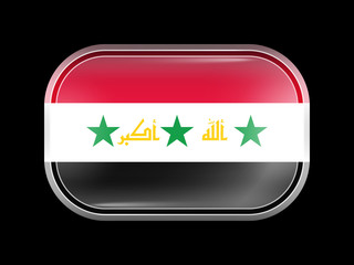 Proposed Flag of Iraq. Rectangular Shape with Rounded Corners